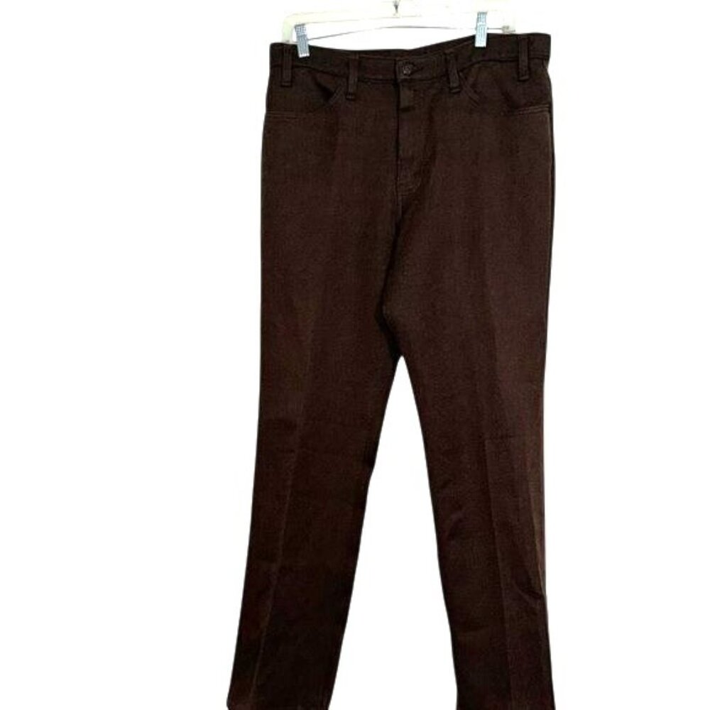 Levis Mens Brown Straight-Leg Pants  Size 30